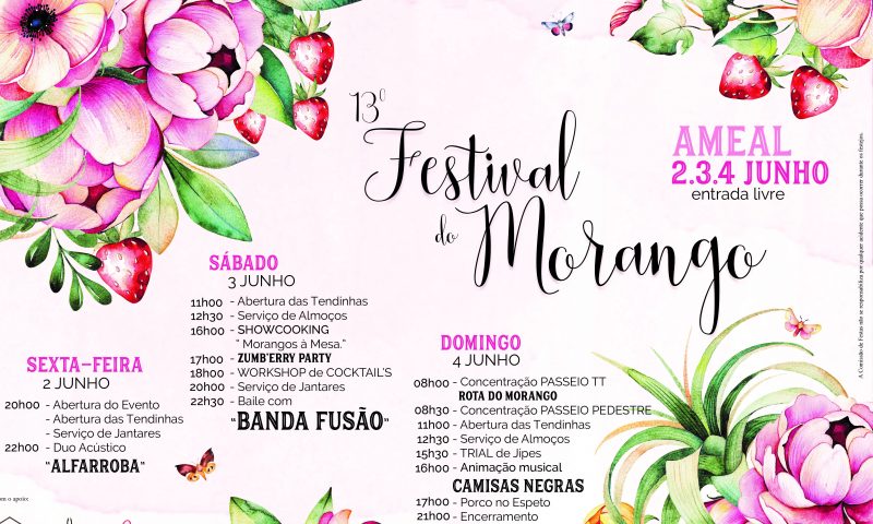 Cartaz Festival do Morango Ameal