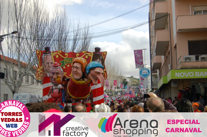 Carnaval de Torres Vedras: ruas inundadas de foliões no Corso deste Domingo