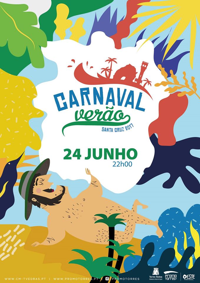 Carnaval de Verão sábado em Santa Cruz