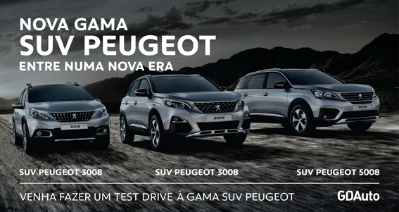 Venha testar o novo SUV Peugeot à GDAuto