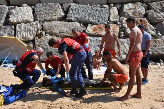 Simulacro testa capacidade de resposta dos meios de salvamento nas praias